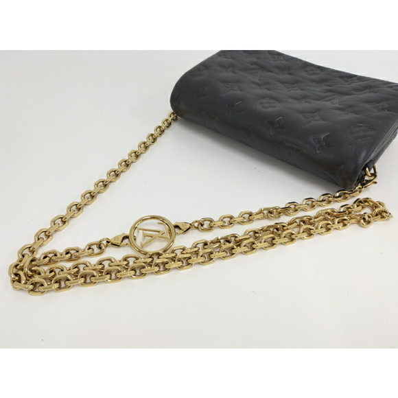 Louis Vuitton Pochette Coussin Chain Embossed Lamb Leather Shoulder Bag - Picture 9 of 9